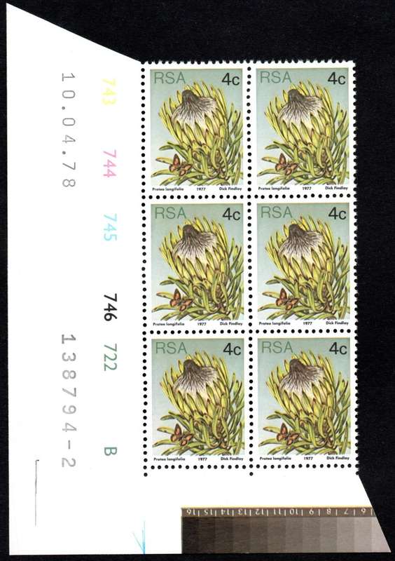 RSA 1978/04/10 3rd Definitive issue 4c Control Blocks Pane B