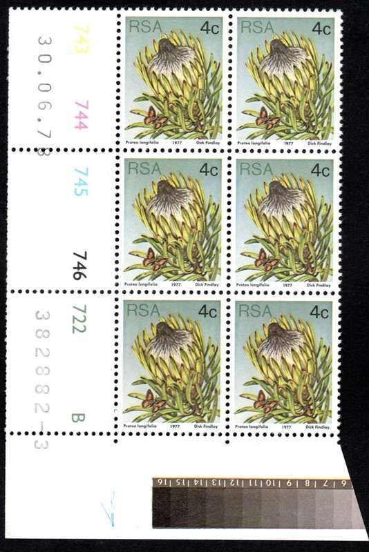 RSA 1978/06/30 3rd Definitive issue 4c Control Blocks Pane B