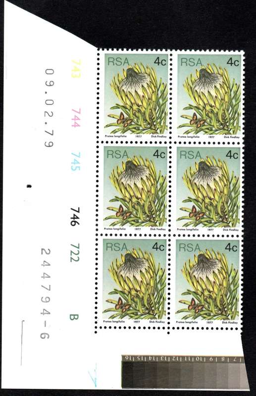 RSA 1979/02/09 3rd Definitive issue 4c Control Blocks Pane B