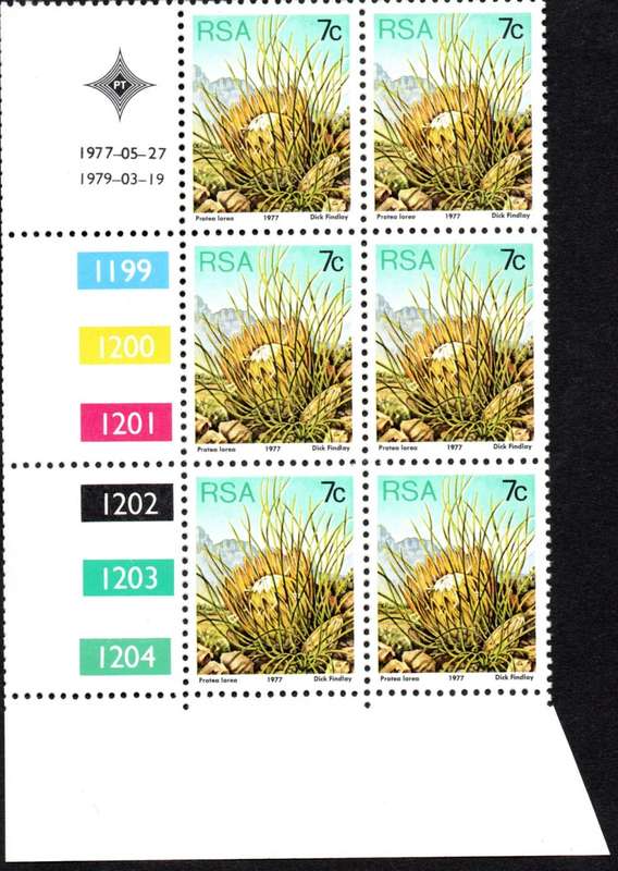 RSA 1977/05/27 & 1979/03/19 3rd Definitive issue 7c Control Blocks