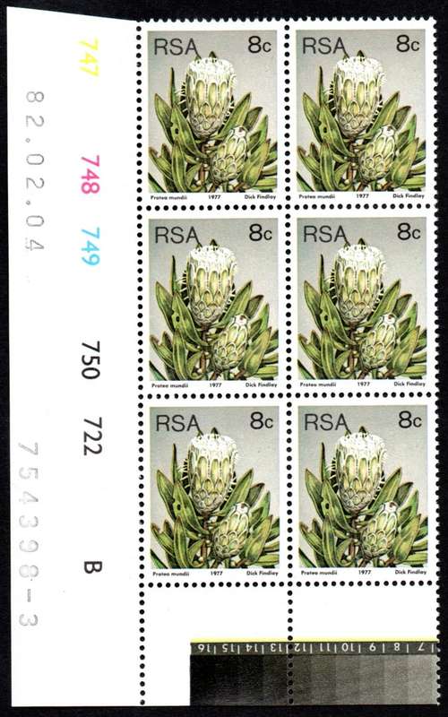 RSA 1982/02/04 3rd Definitive issue 8c Control Blocks Pane B