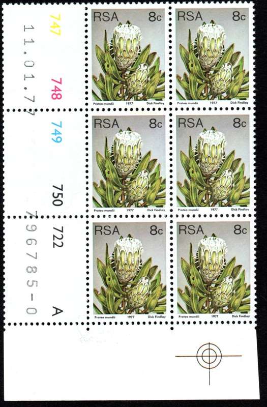 RSA 1977/01/11 3rd Definitive issue 8c Control Blocks Pane A