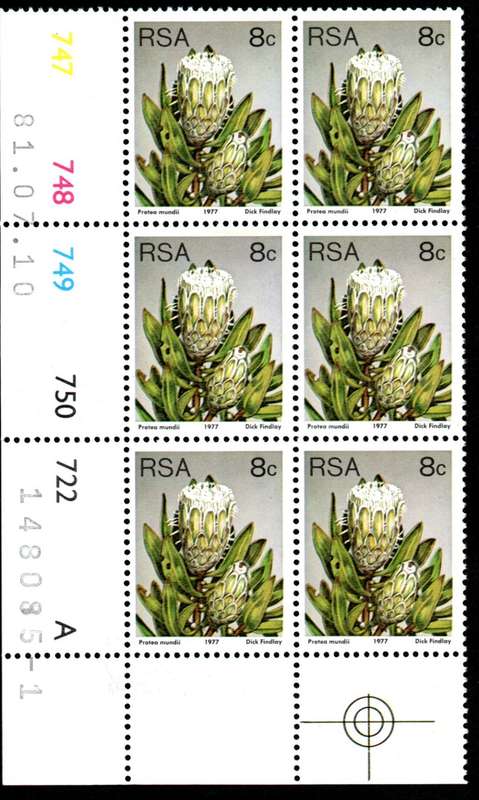RSA 1981/07/10 3rd Definitive issue 8c Control Blocks Pane A