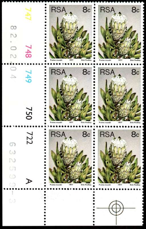 RSA 1982/02/04 3rd Definitive issue 8c Control Blocks Pane A