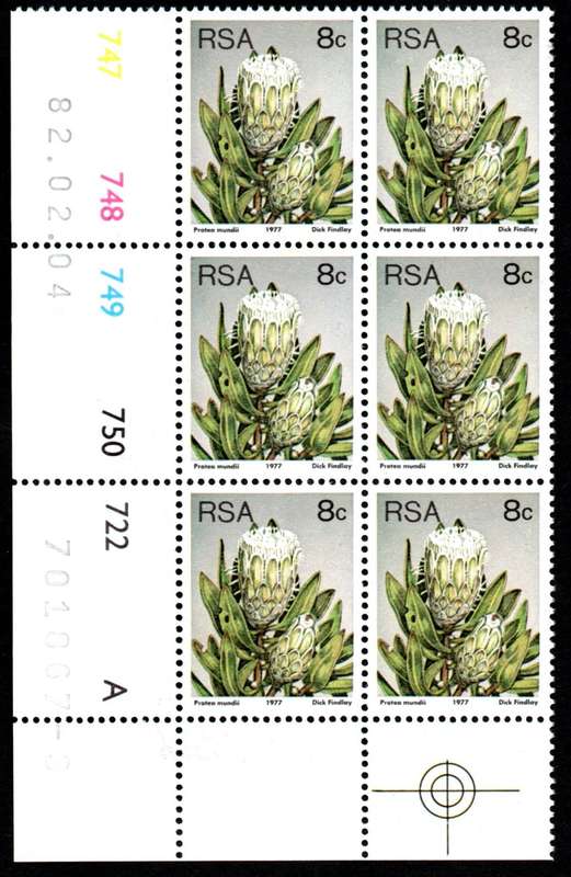 RSA 1982/02/04 3rd Definitive issue 8c Control Blocks Pane A
