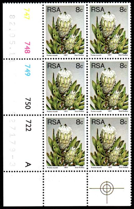 RSA 1982/05/11 3rd Definitive issue 8c Control Blocks Pane A