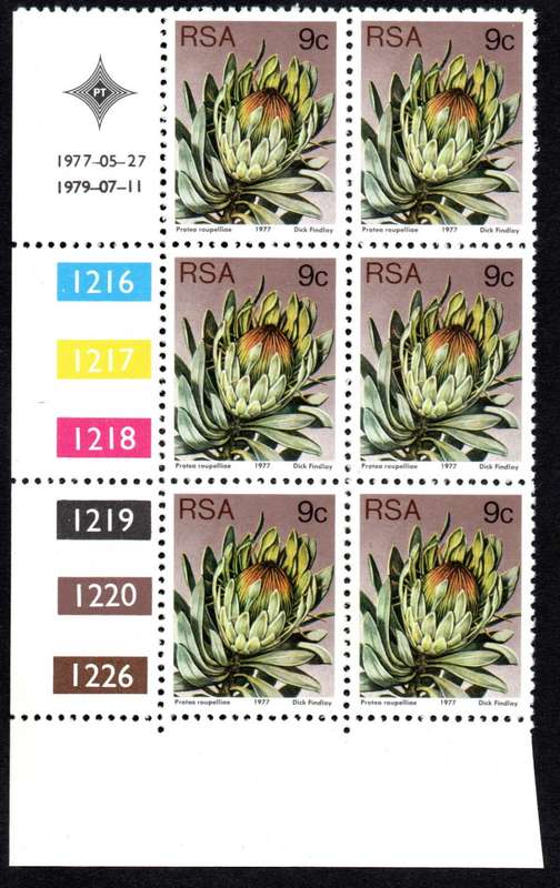 RSA 1977/05/27 & 1979/07/11 3rd Definitive issue 9c Control Blocks