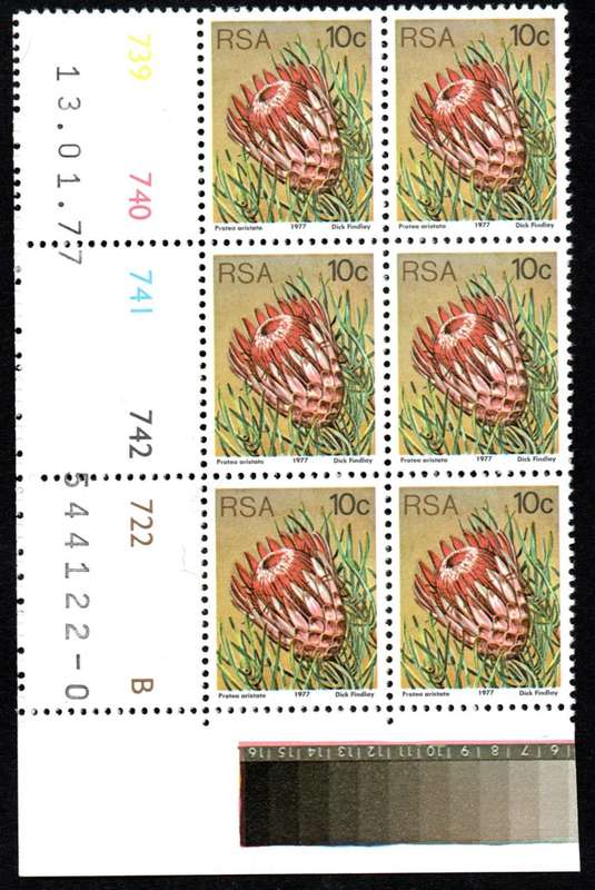 RSA 1977/01/13 3rd Definitive issue 10c Control Blocks Pane B