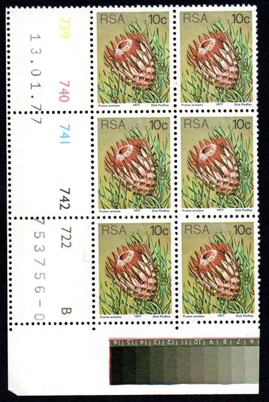 RSA 1977/01/13 3rd Definitive issue 10c Control Blocks Pane B