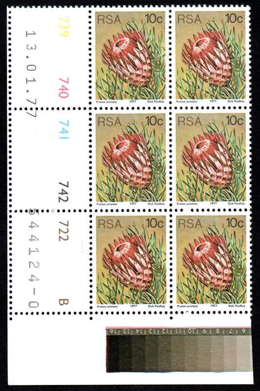 RSA 1977/01/13 3rd Definitive issue 10c Control Blocks Pane B