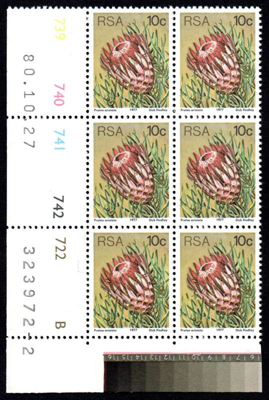 RSA 1980/10/27 3rd Definitive issue 10c Control Blocks Pane B