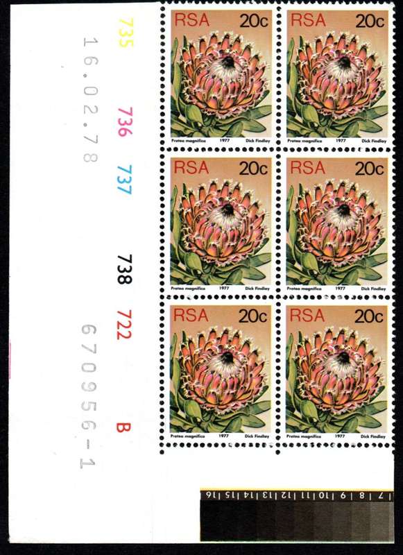 RSA 1978/02/16 3rd Definitive issue 20c Control Blocks Pane B