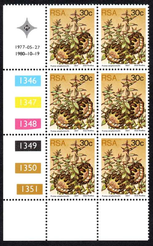 RSA 1977/05/27 & 1980/10/19 3rd Definitive issue 30c Control Blocks