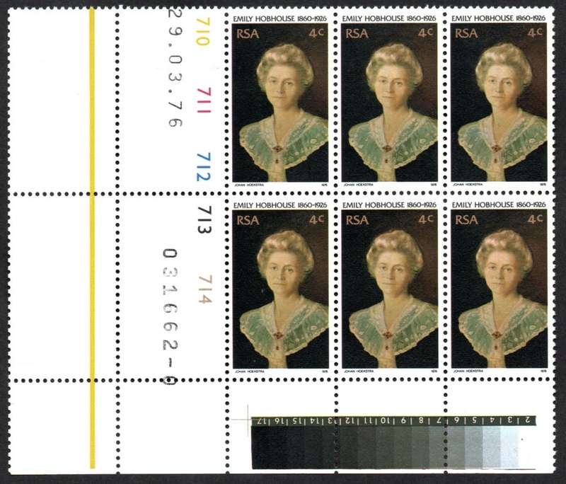 RSA 1976/03/29 50th Death Anniversary of Emily Hobhouse Control Blocks