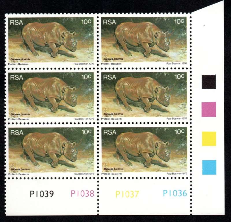 RSA 1976/02/16 World Environmental and Nature Conservation Year 10c Control Blocks