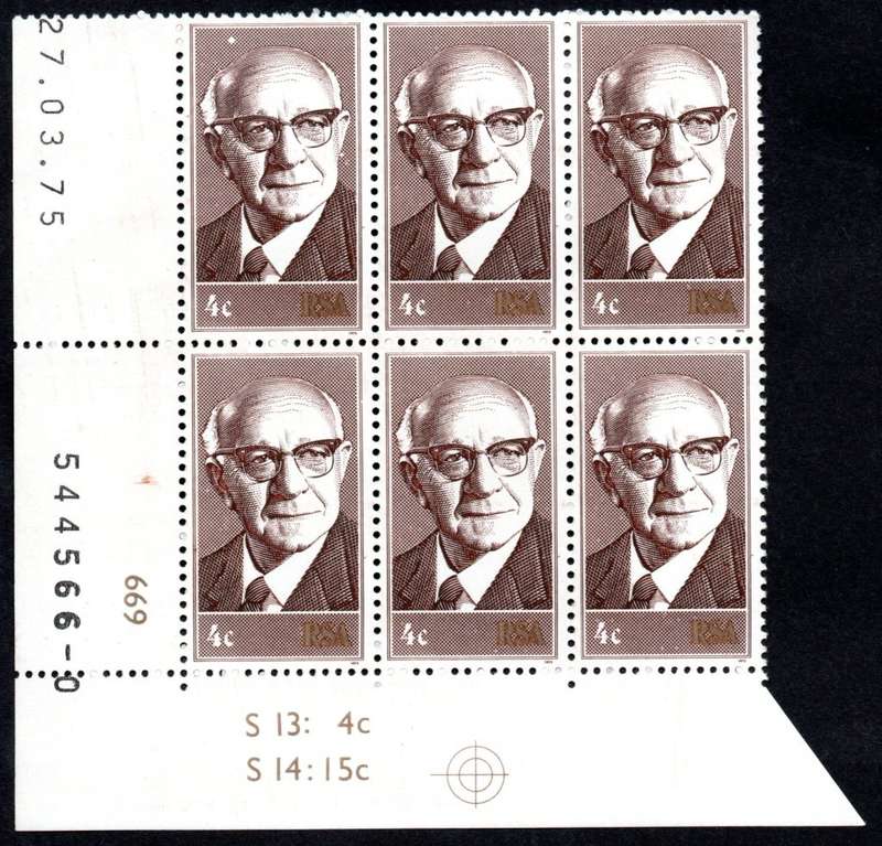 RSA 1975/03/27 Inauguration of State President Dr. Diederichs 4c Control Blocks