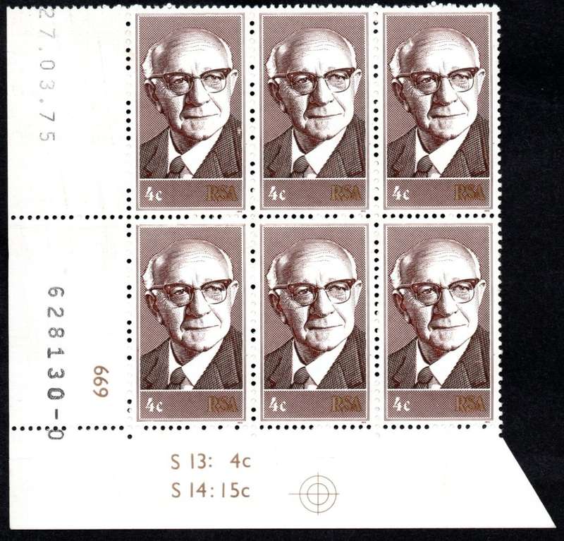 RSA 1975/03/27 Inauguration of State President Dr. Diederichs 4c Control Blocks