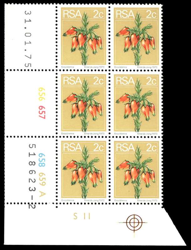 RSA 1975/01/31 2nd Definitive issue 2c Control Blocks Pane A