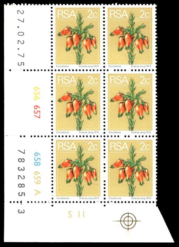 RSA 1975/02/27 2nd Definitive issue 2c Control Blocks Pane A