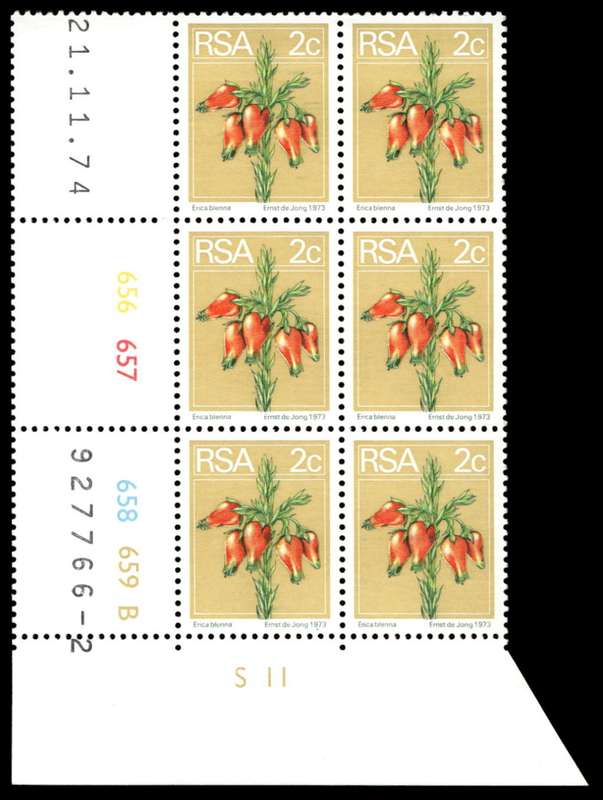 RSA 1974/11/21 2nd Definitive issue 2c Control Blocks Pane B