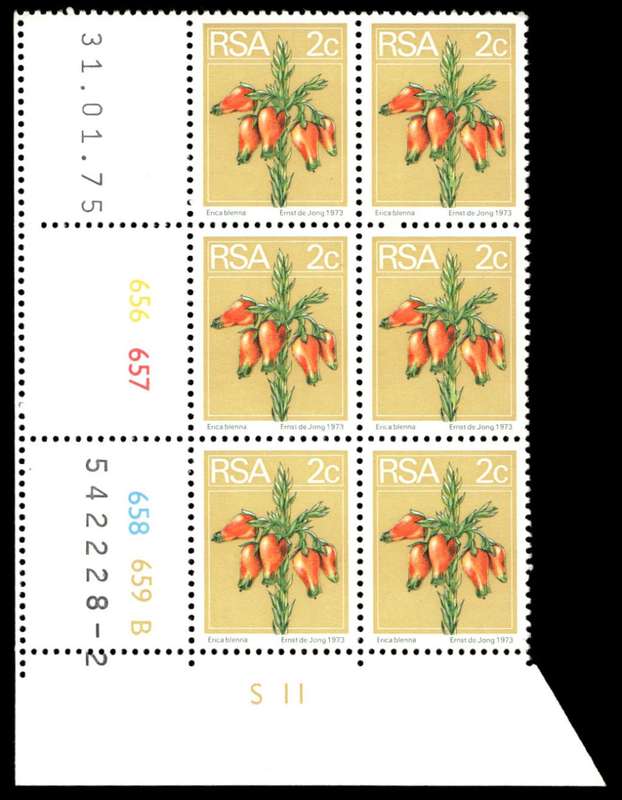 RSA 1975/01/31 2nd Definitive issue 2c Control Blocks Pane B