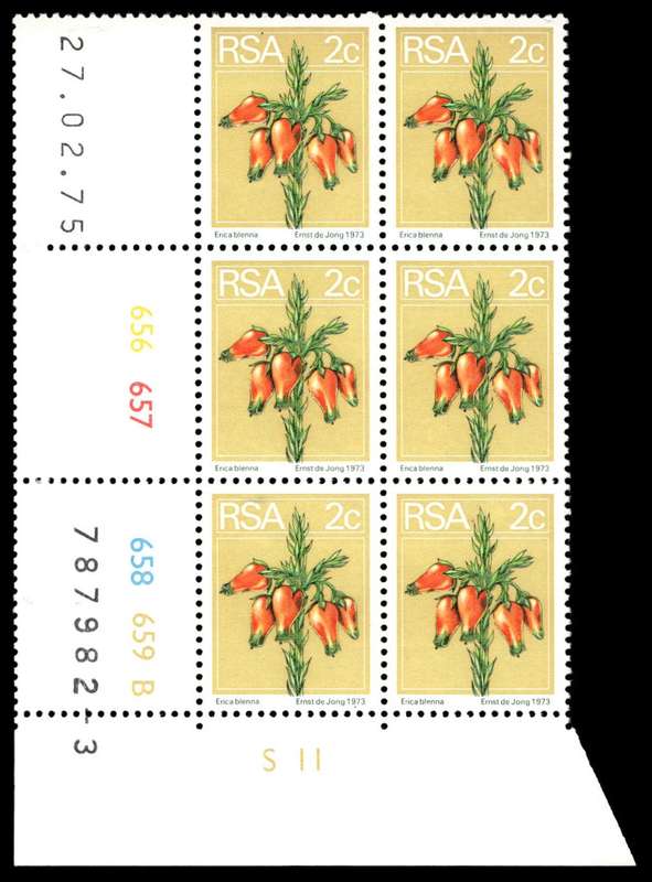 RSA 1975/02/27 2nd Definitive issue 2c Control Blocks Pane B