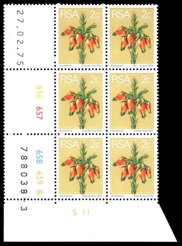 RSA 1975/02/27 2nd Definitive issue 2c Control Blocks Pane B