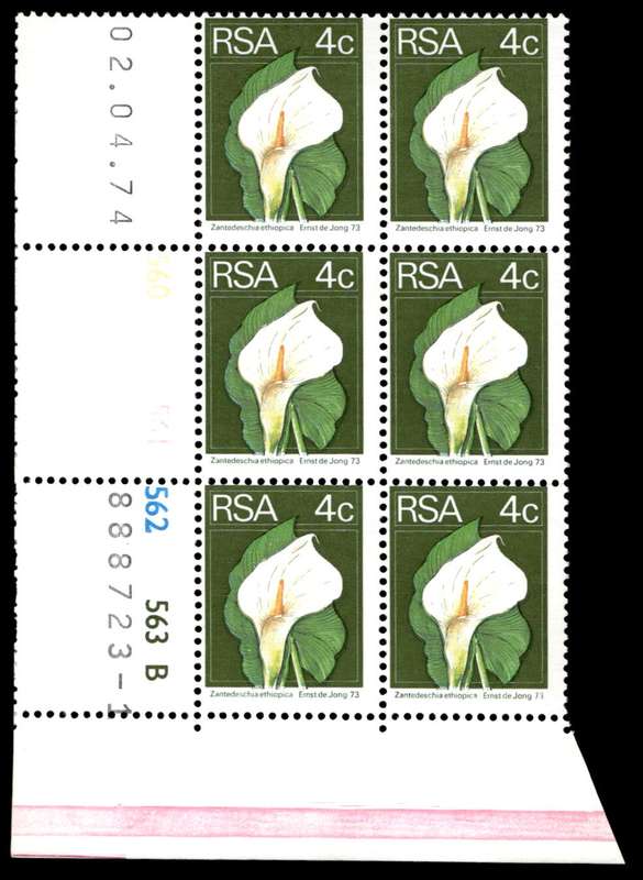 RSA 1974/04/02 2nd Definitive issue 4c Control Blocks Pane B