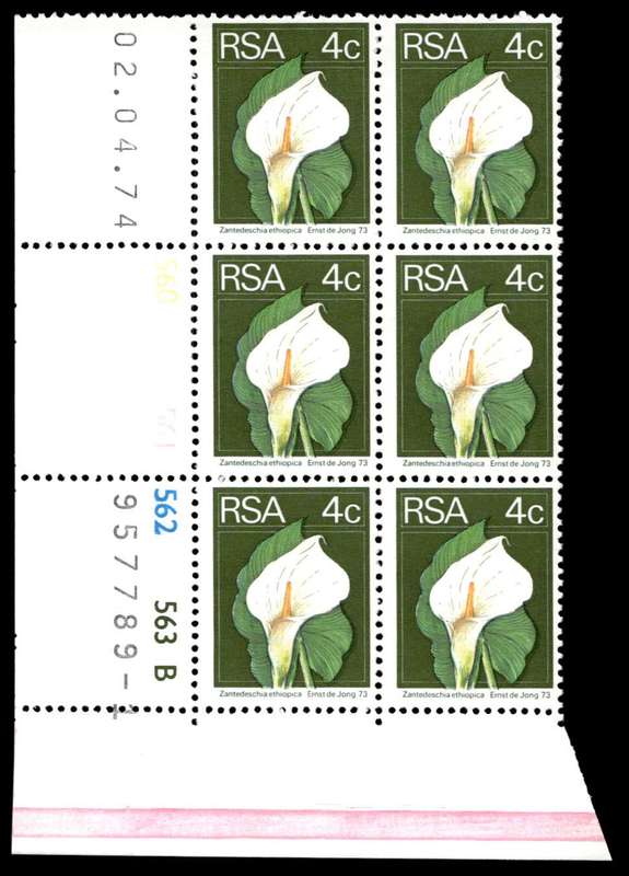 RSA 1974/04/02 2nd Definitive issue 4c Control Blocks Pane B