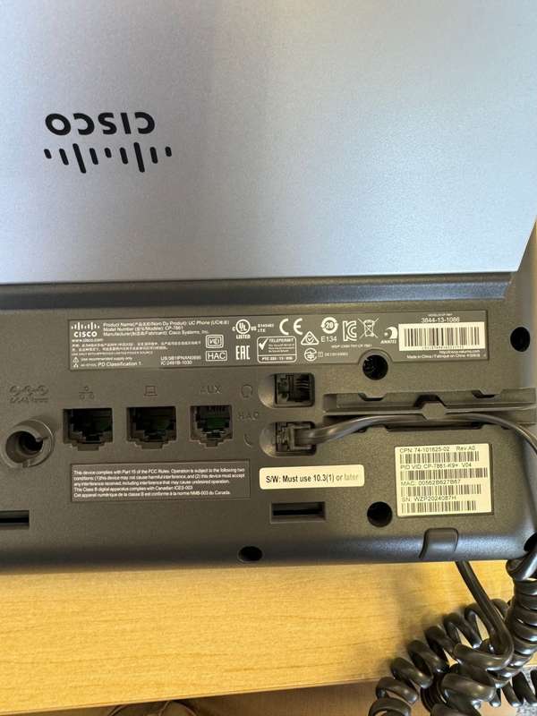 Cisco CP-7861 handset