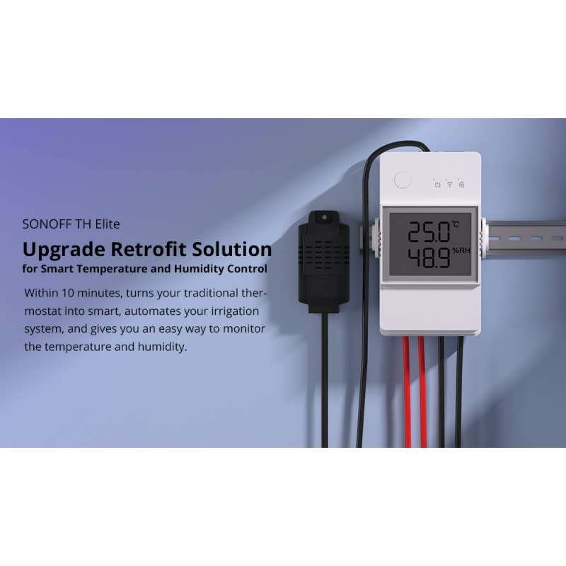 Sonoff TH20 Elite - Temperature and Humidity Monitor (Sensors Sold Separately)
