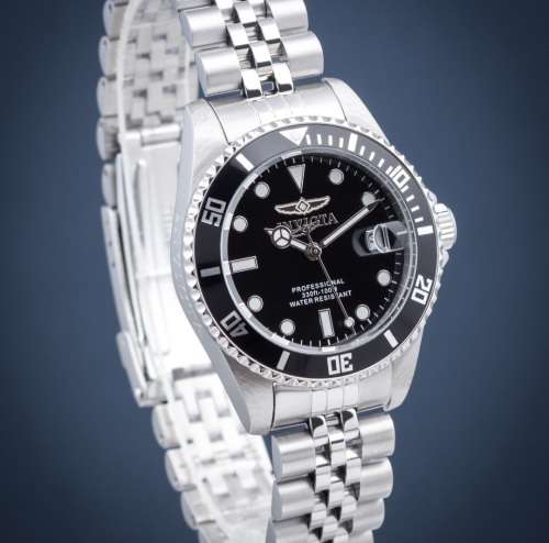 INVICTA Lady Pro Diver 34mm Silver Tone Watch