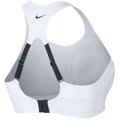 Nike Pro Alpha Women Training Sports High Support Bra White/Black - Size M (D-E)