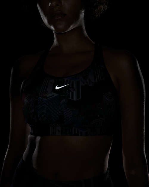 Nike Impact Women`s High-support Non-padded Printed Sports Bra CK1946-073 - Size Small