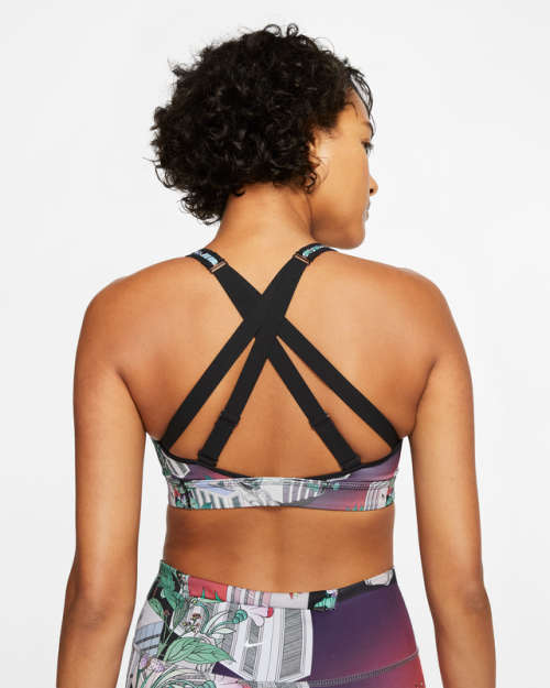 Nike Impact Women`s High-support Non-padded Printed Sports Bra CK1946-073 - Size Small