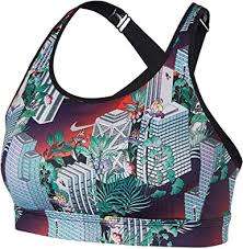 Nike Impact Women`s High-support Non-padded Printed Sports Bra CK1946-073 - Size Small