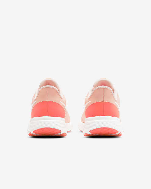 Nike Revolution 5 Women`s Running Shoe Washed Coral/Summit White-Magic Ember BQ3207-602 - Size 4