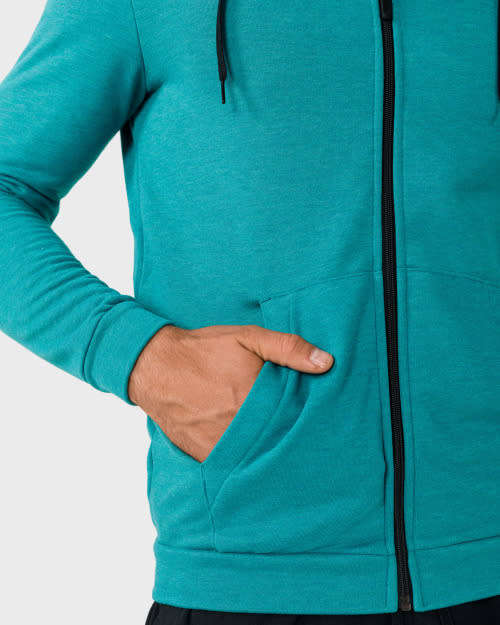 Nike Men`s Dri Fit Full Zip Training Hoodie Green CJ4317-379 - Size Small