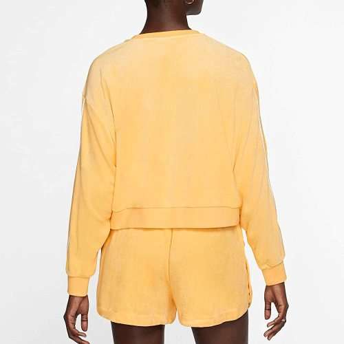 Women`s Nike Sportswear Reteo Femme Crew Terry Yellow CJ2485-795