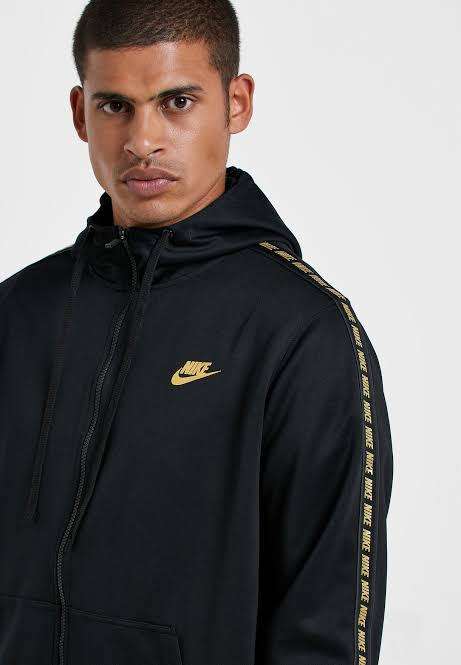 Men`s Nike NSW Repeat Hoodie Black AR4911-011 - Size Medium