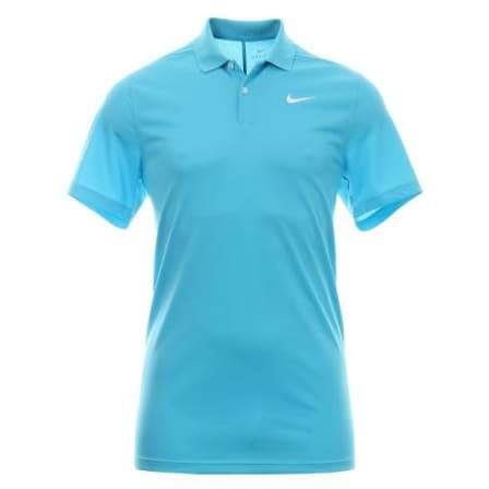 Men`s Nike Golf Dri-Fit Victory Polo T-Shirt Blue Fury BV0354-486 - Size Large