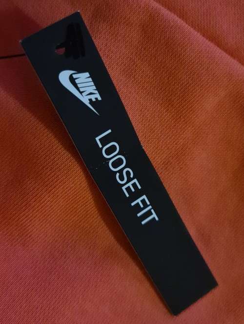 Nike Women`s Air Crew Sweatshirt/Crop Top Orange (LOOSE FIT) CJ3115-814 - Size Medium