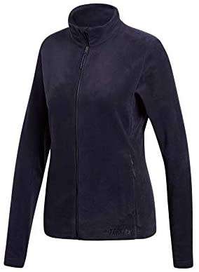 Women`s ADIDAS Sportswear Fleece Jacket Tivid Blue CY8693 - Size Large