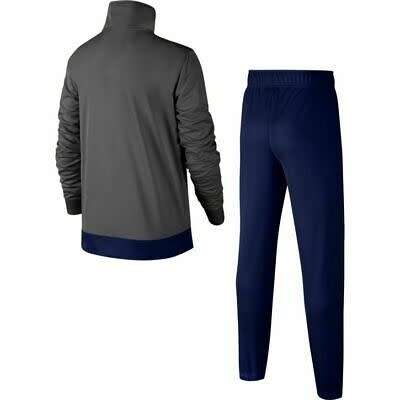 Boys Nike Sportswear Poly Full Tracksuit Set Grey/Blue CD7496-021 - Size Large (12-13years)