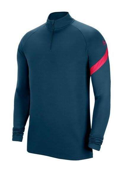 Nike Men`s Dri-Fit Academy Long Sleeve Football T-shirt Navy BV6916-432 - Size Medium