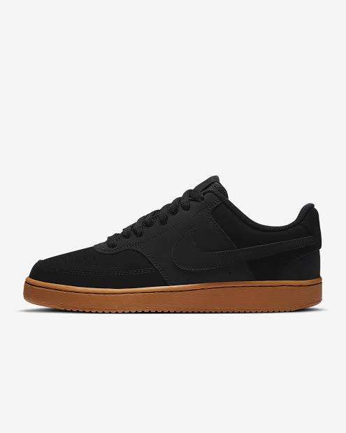 Men`s Nike Court Vision Low Classic Casual Old School Basketball Shoe Black CD5463-008 - Size 9
