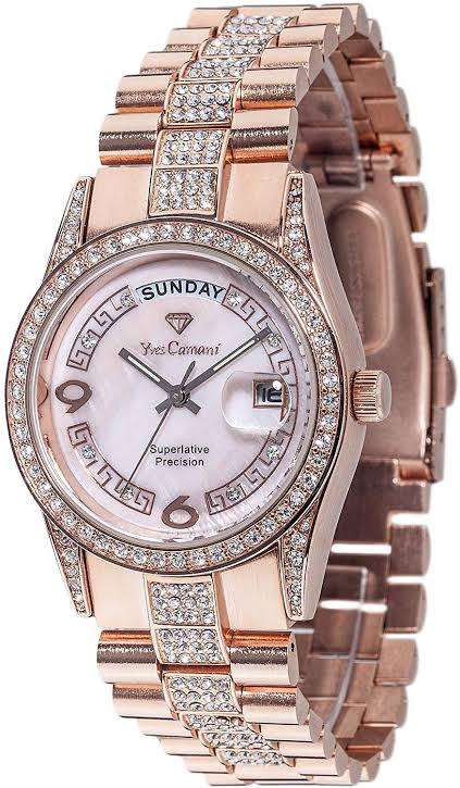 Brand New Yves Camani Tiberius Full Gold Pearl Watch