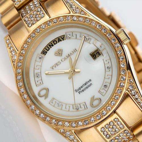 Brand New Yves Camani Tiberius Full Gold Pearl Watch