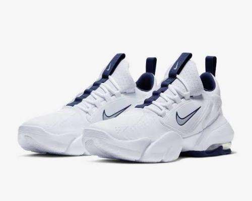 Nike Air Max Alpha Savage Men`s Training Shoe White/Midnight Blue/Wolf Grey AT3378-104 - Size 10
