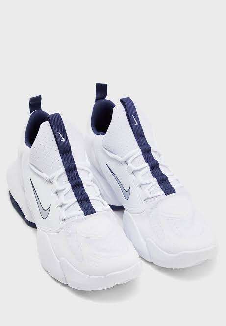Nike Air Max Alpha Savage Men`s Training Shoe White/Midnight Blue/Wolf Grey AT3378-104 - Size 10